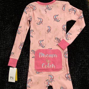 PL: Sleep Pink Gold Sparkle Unicorn Onesies